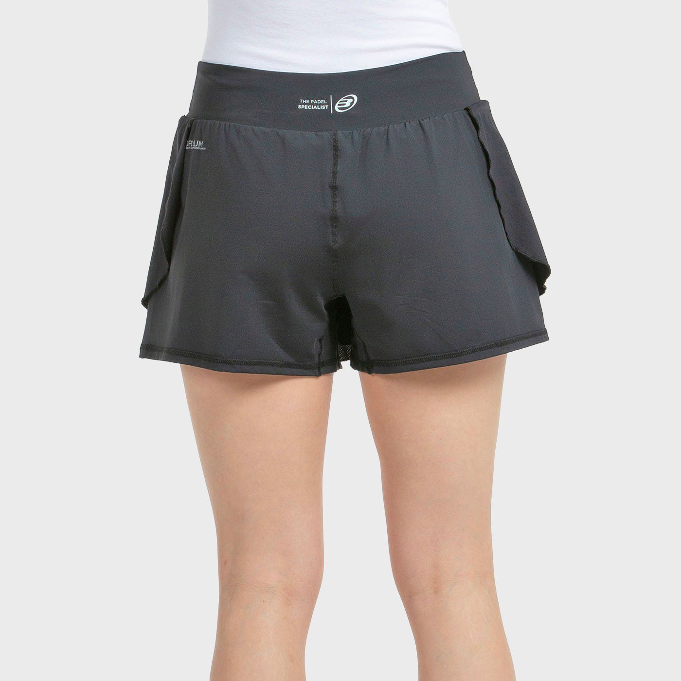 JUPE BULLPADEL ADRAR NOIRE TISSU BICOLORE