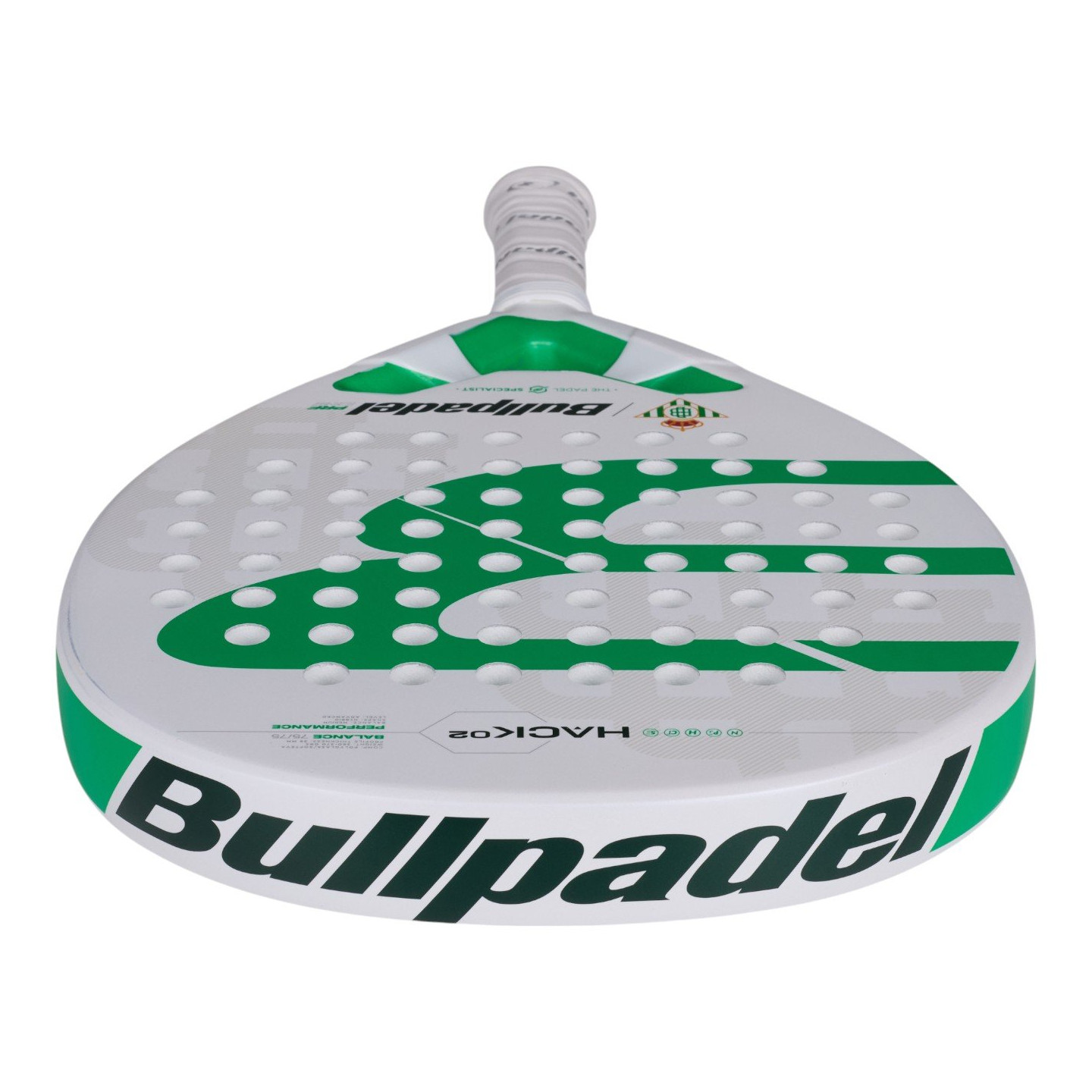 tienda de padel Madrid, tienda de padel online, tienda de padel españa, tienda de padel en linea, PALA BULLPADEL HACK 02 BETIS