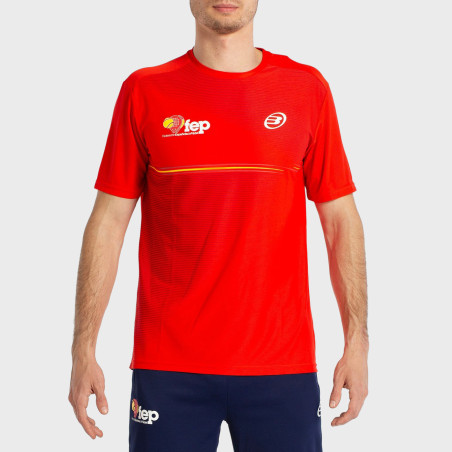 tienda de padel Madrid, tienda de padel online, tienda de padel españa, tienda de padel en linea, CAMISETA BULLPADEL FANG ROJO