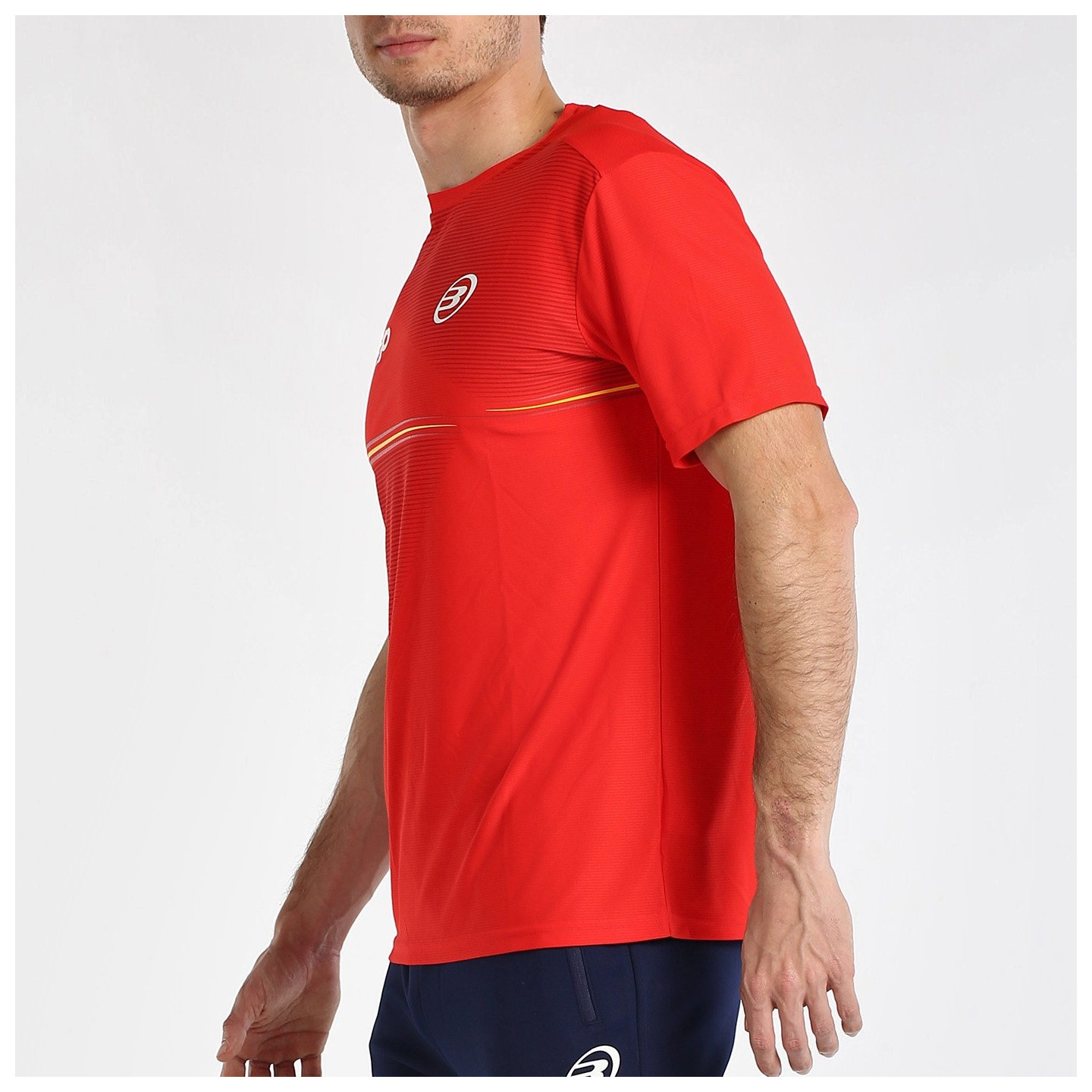 tienda de padel Madrid, tienda de padel online, tienda de padel españa, tienda de padel en linea, CAMISETA BULLPADEL FANG ROJO