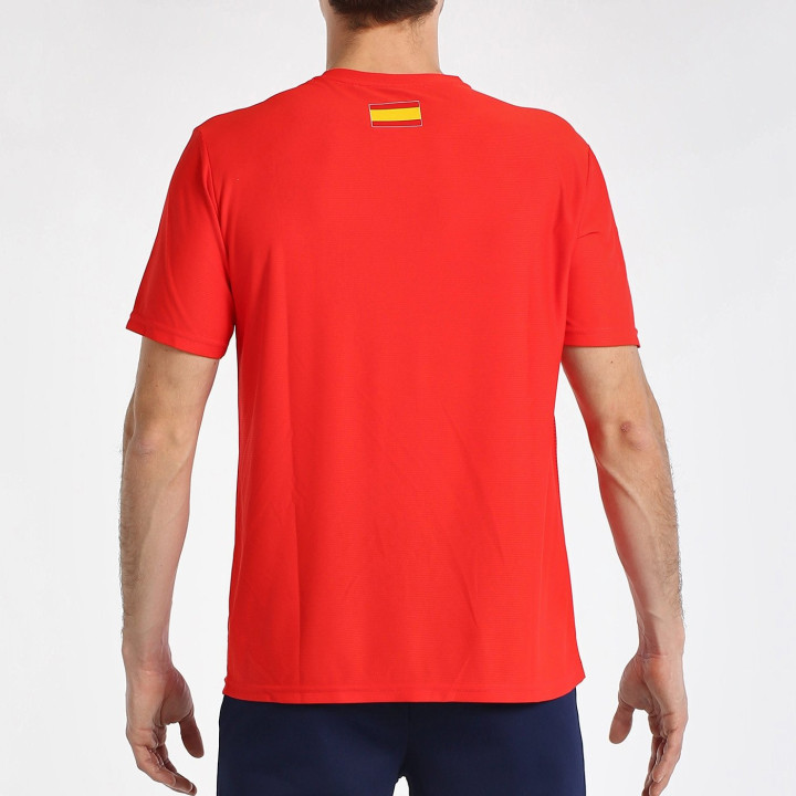 tienda de padel Madrid, tienda de padel online, tienda de padel españa, tienda de padel en linea, CAMISETA BULLPADEL FANG ROJO