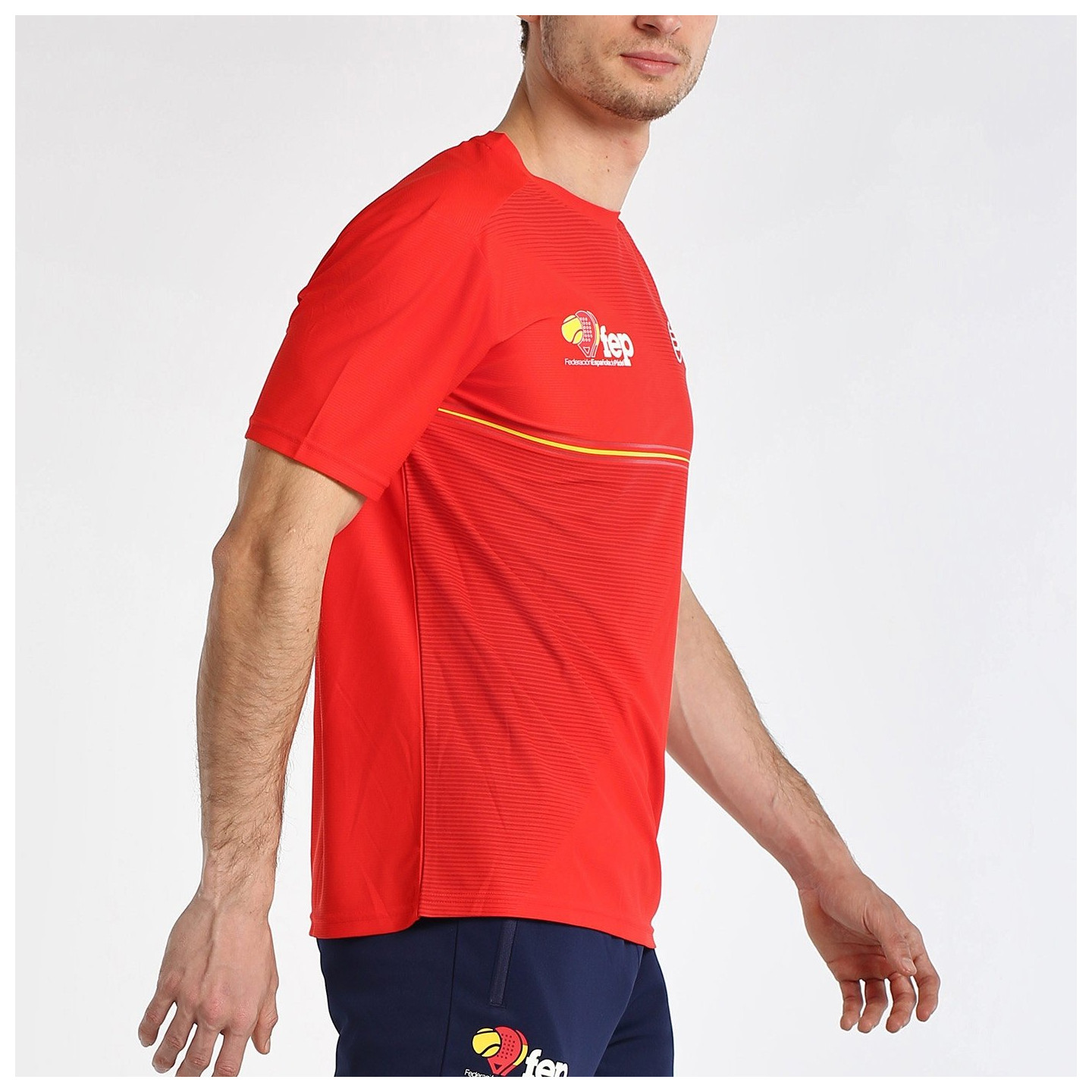 tienda de padel Madrid, tienda de padel online, tienda de padel españa, tienda de padel en linea, CAMISETA BULLPADEL FANG ROJO