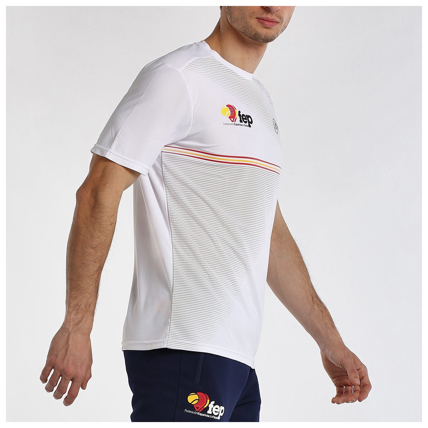 tienda de padel Madrid, tienda de padel online, tienda de padel españa, tienda de padel en linea, CAMISETA BULLPADEL FANG BLANCO