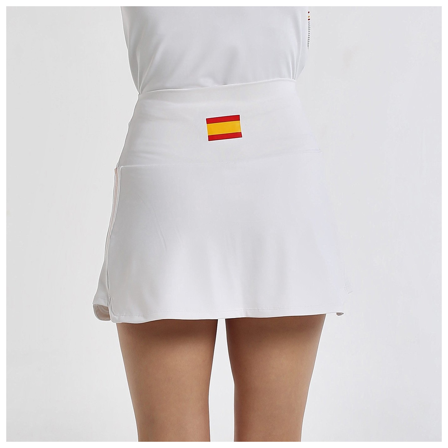 tienda de padel Madrid, tienda de padel online, tienda de padel españa, tienda de padel en linea, FALDA BULLPADEL FURD BLANCO