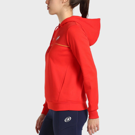 tienda de padel Madrid, tienda de padel online, tienda de padel españa, tienda de padel en linea, SUDADERA BULLPADEL FUENLA ROJO