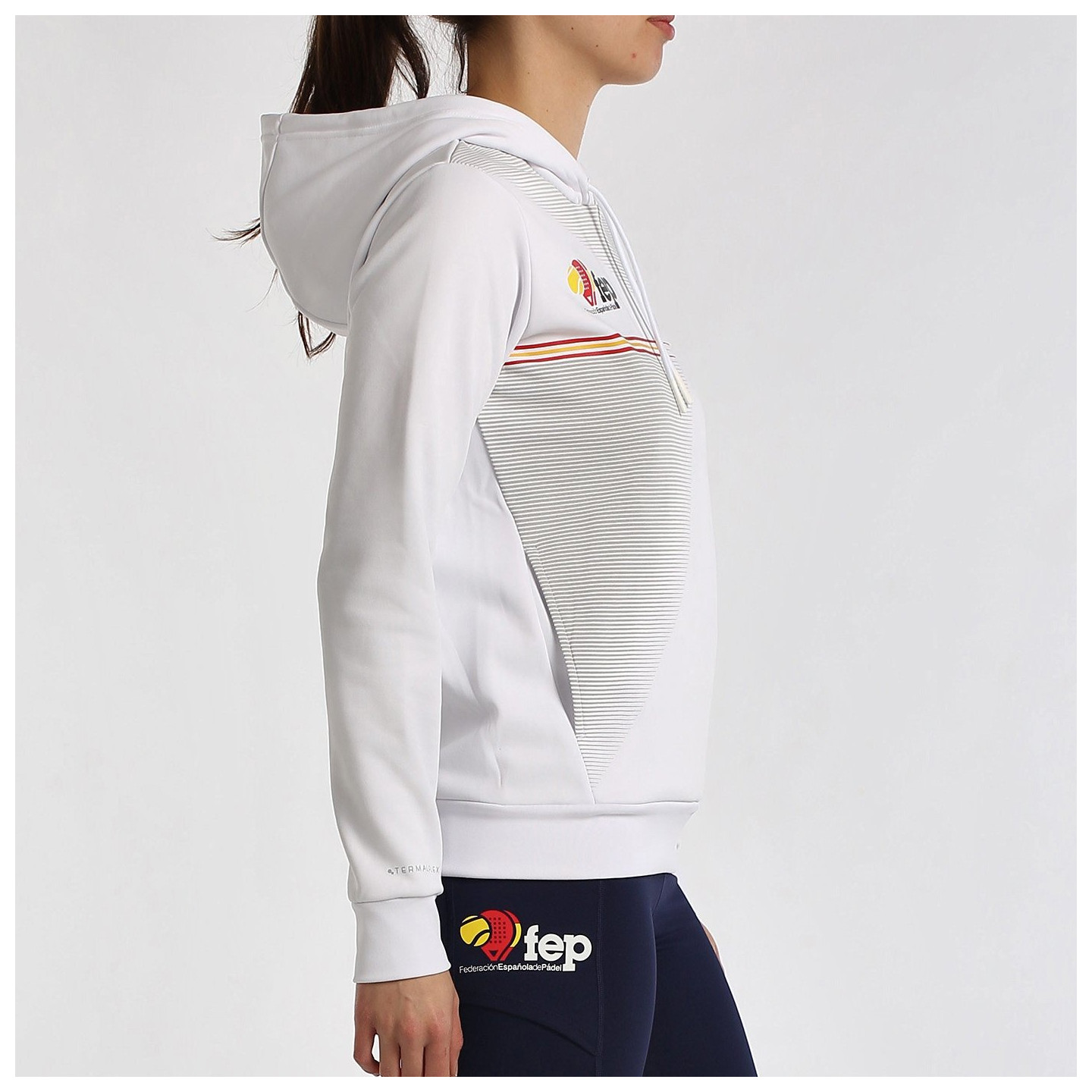 tienda de padel Madrid, tienda de padel online, tienda de padel españa, tienda de padel en linea, SUDADERA BULLPADEL FUENLA BLAN