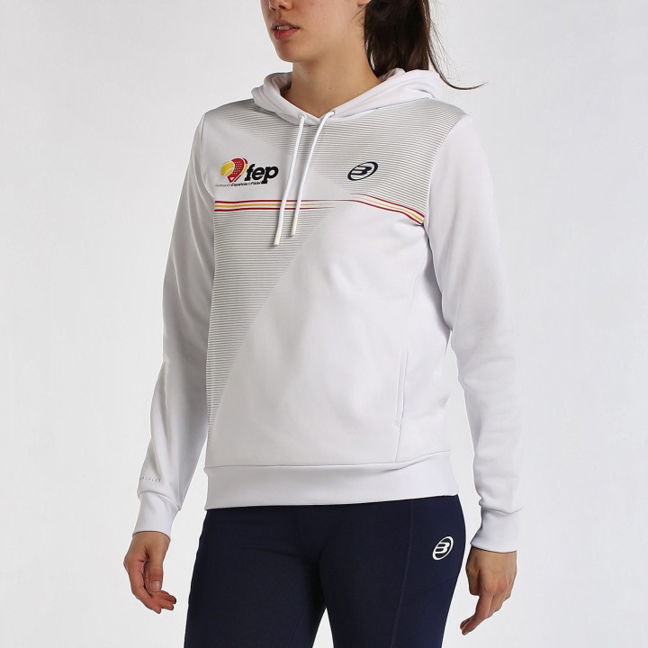 tienda de padel Madrid, tienda de padel online, tienda de padel españa, tienda de padel en linea, SUDADERA BULLPADEL FUENLA BLAN
