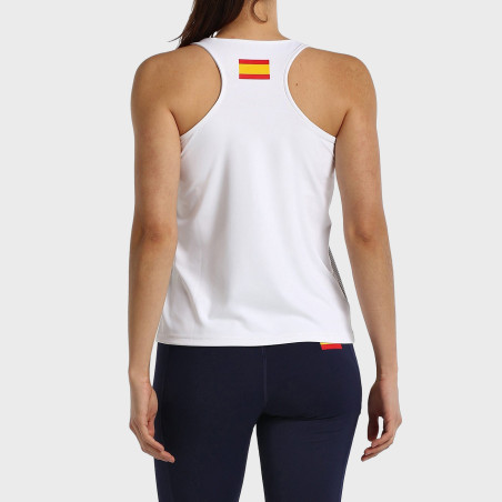 tienda de padel Madrid, tienda de padel online, tienda de padel españa, tienda de padel en linea, CAMISETA BULLPADEL FUNI BLANCO