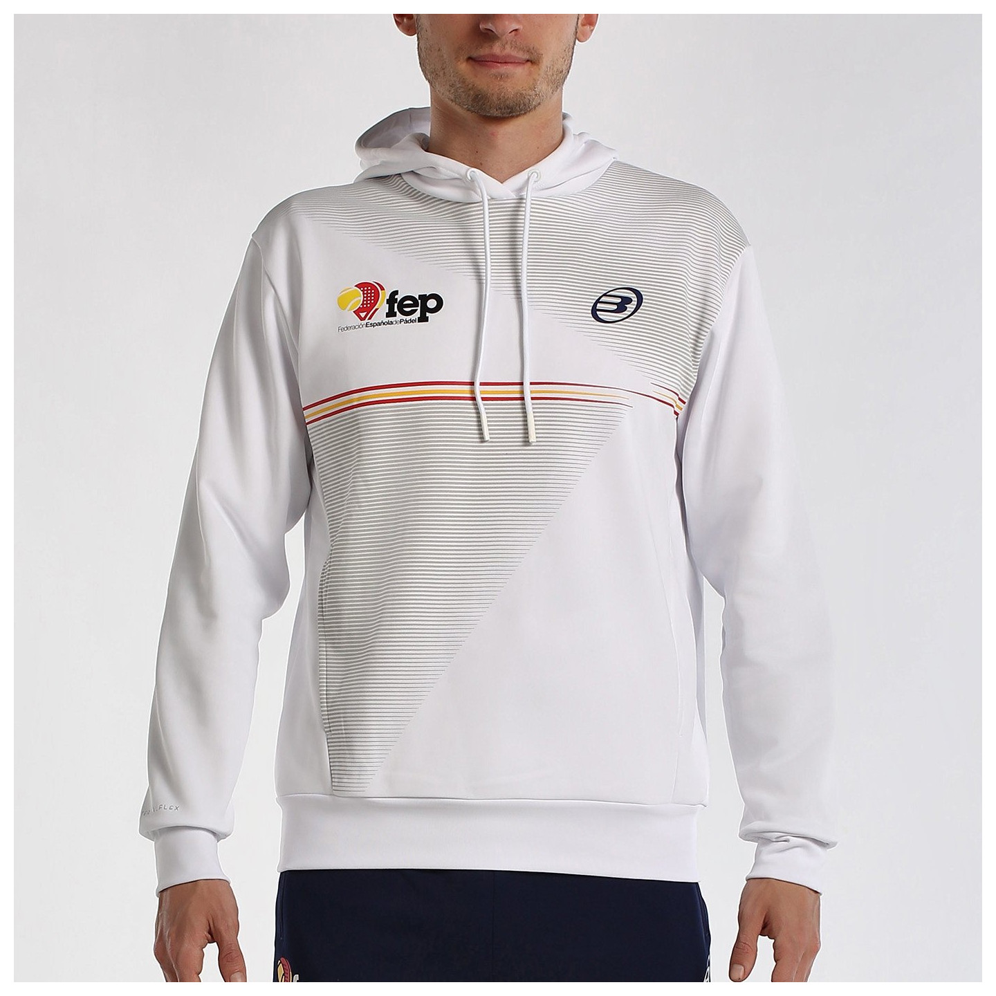 tienda de padel Madrid, tienda de padel online, tienda de padel españa, tienda de padel en linea, SUDADERA BULLPADEL FORCA BLANC