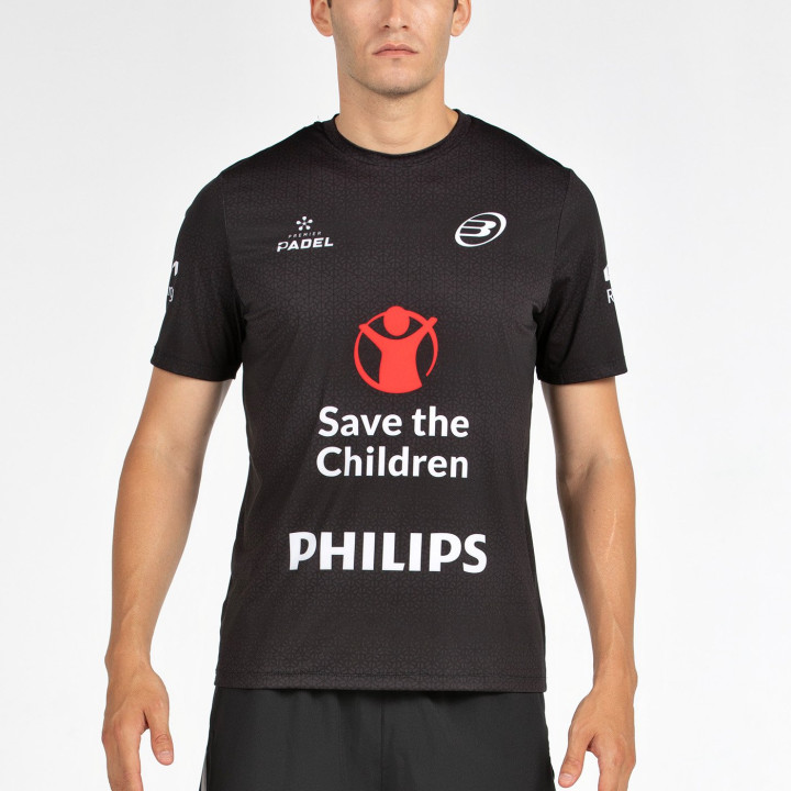 CAMISETA BULLPADEL MOFERO DN NEGRO