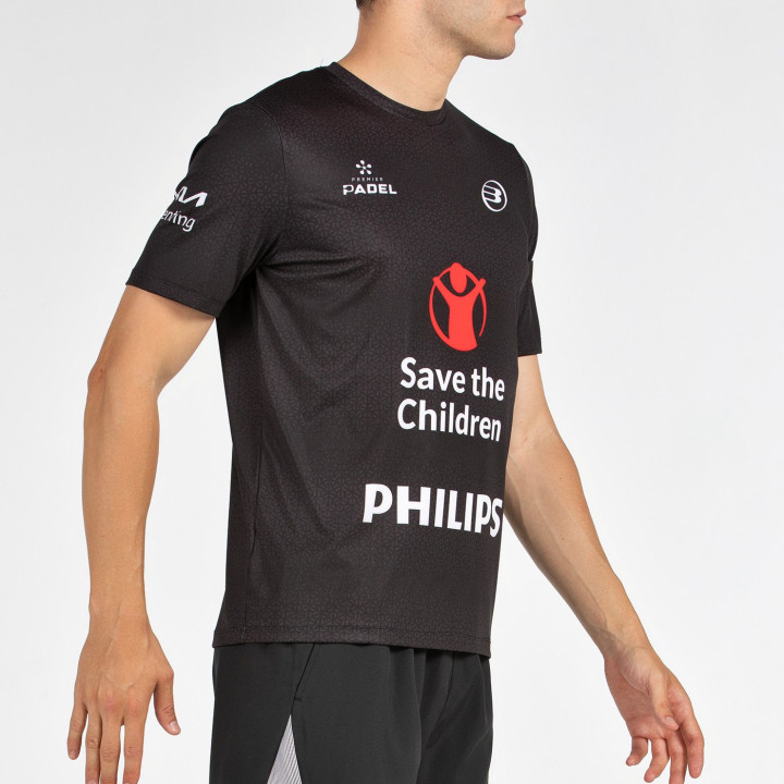 CAMISETA BULLPADEL MOFERO DN NEGRO