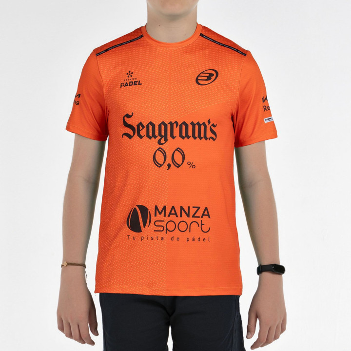 tienda de padel Madrid, tienda de padel online, tienda de padel españa, tienda de padel en linea, CAMISETA BULLPADEL MESIA PN JR