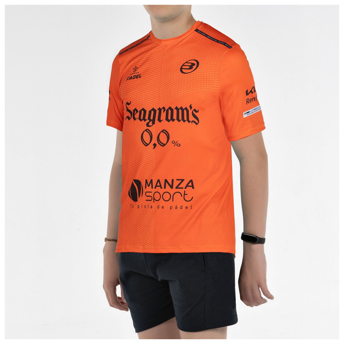 tienda de padel Madrid, tienda de padel online, tienda de padel españa, tienda de padel en linea, CAMISETA BULLPADEL MESIA PN JR