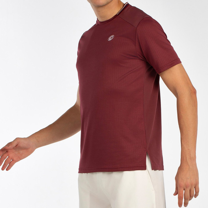 tienda de padel Madrid, tienda de padel online, tienda de padel españa, tienda de padel en linea, CAMISETA BULLPADEL ACRUX VINO 