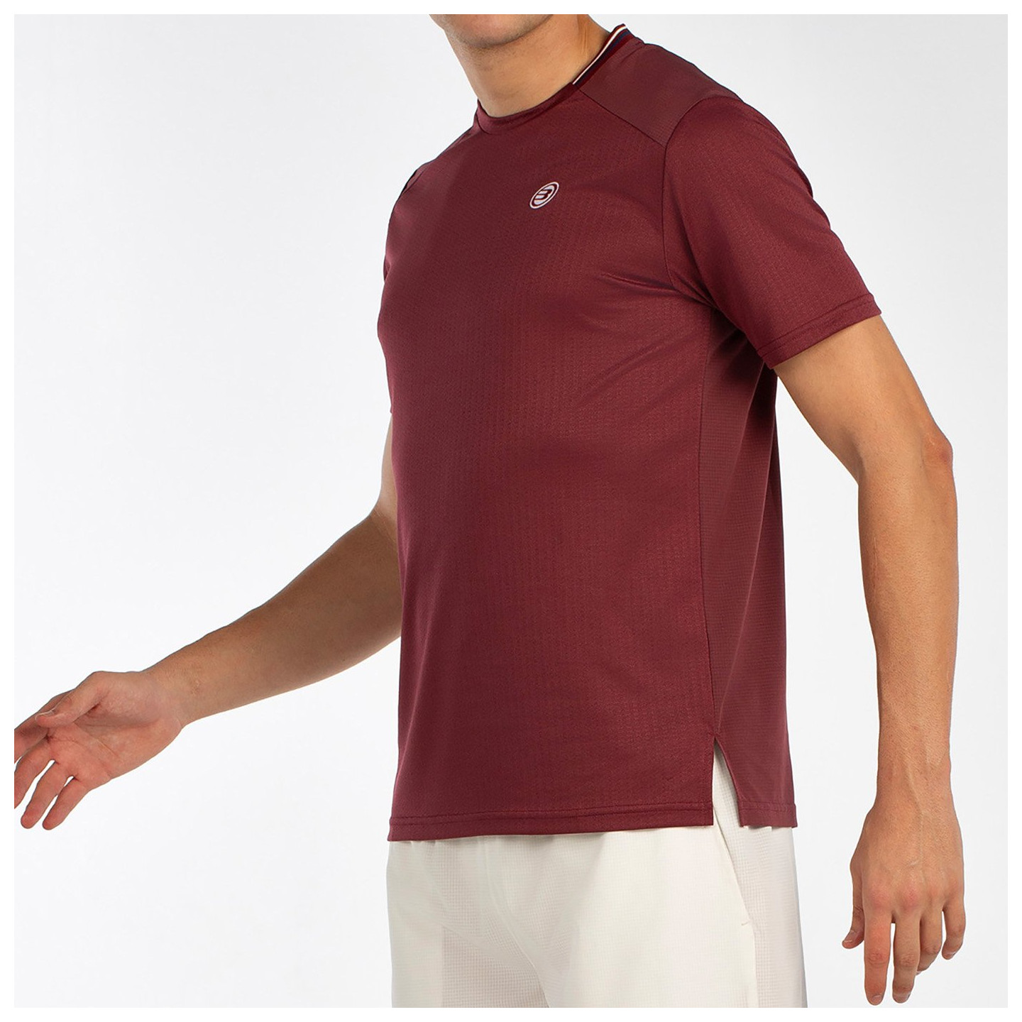 tienda de padel Madrid, tienda de padel online, tienda de padel españa, tienda de padel en linea, CAMISETA BULLPADEL ACRUX VINO 