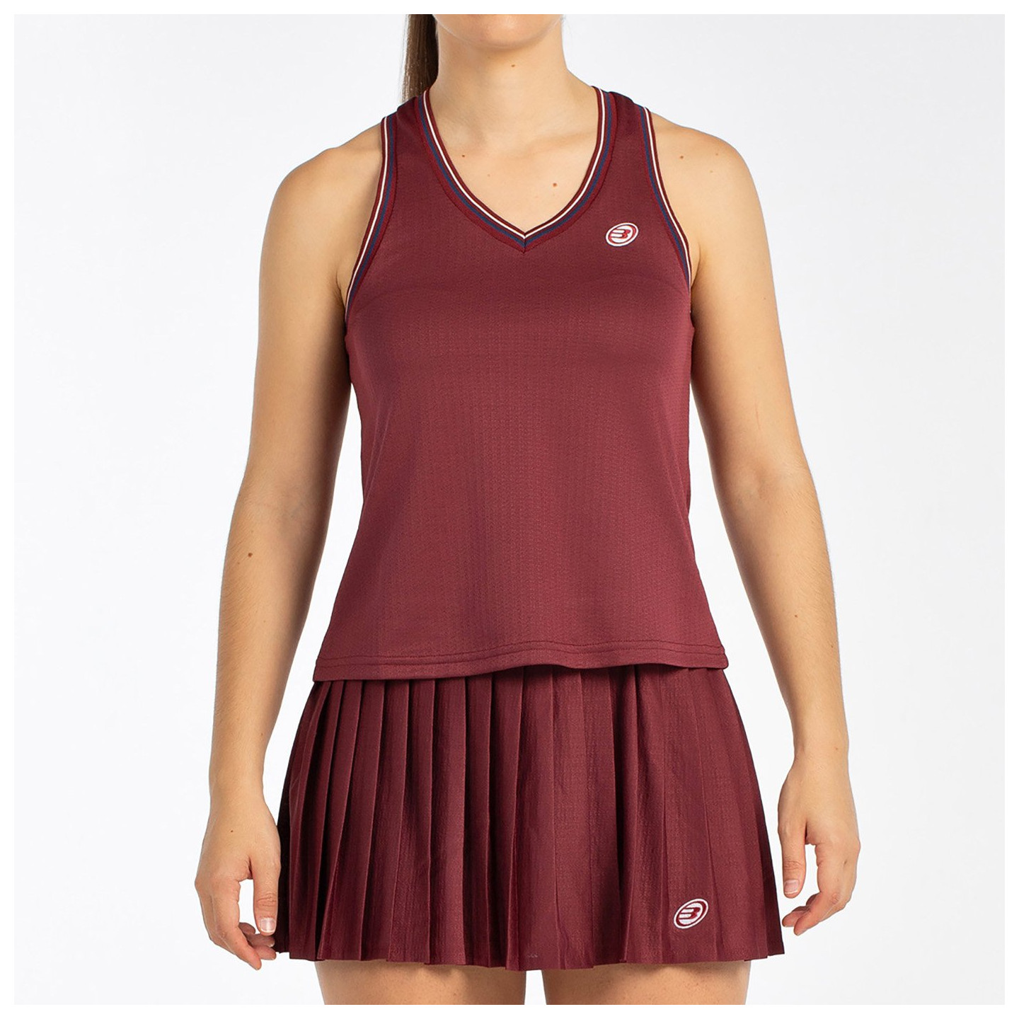 tienda de padel Madrid, tienda de padel online, tienda de padel españa, tienda de padel en linea, CAMISETA BULLPADEL AZA VINO BU