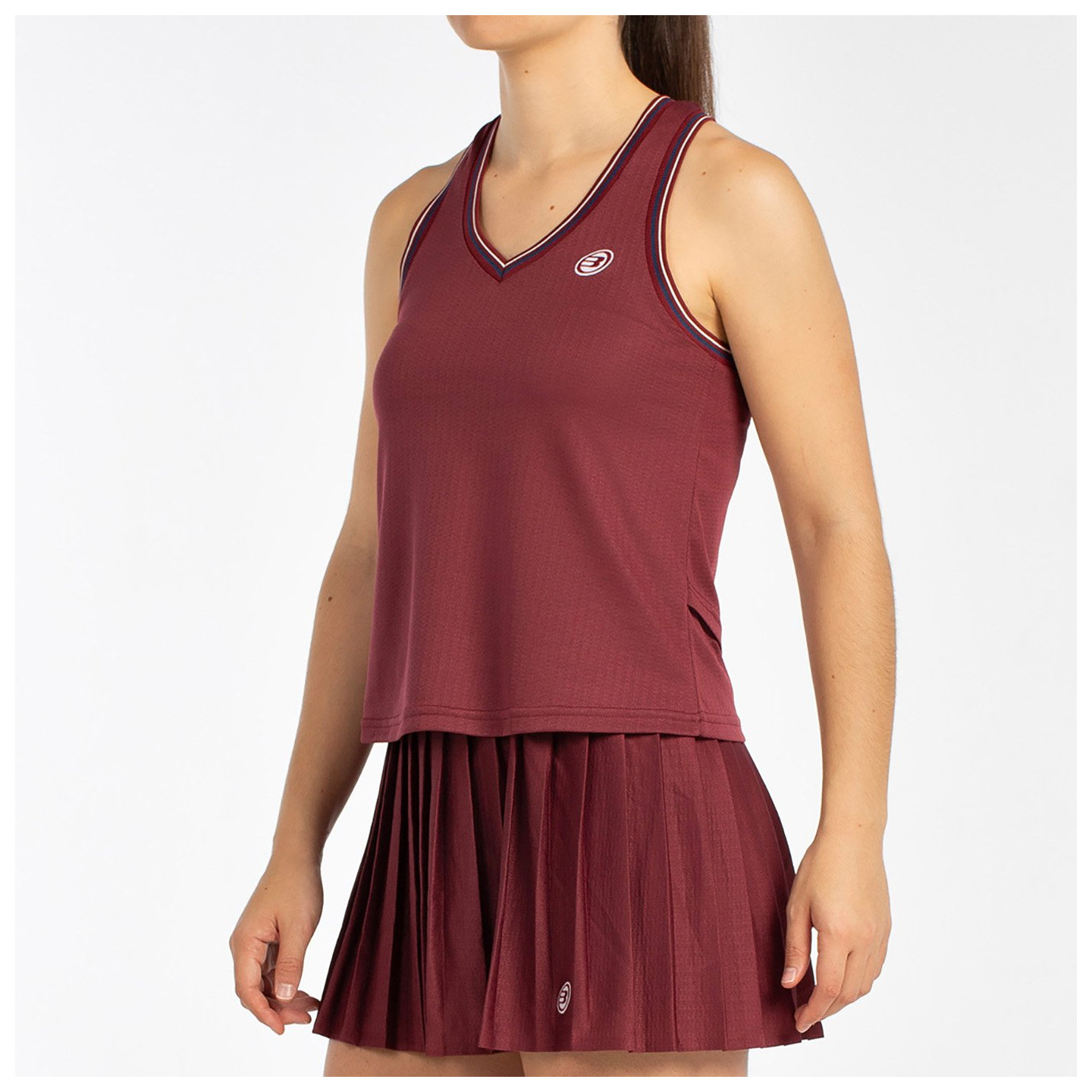 tienda de padel Madrid, tienda de padel online, tienda de padel españa, tienda de padel en linea, CAMISETA BULLPADEL AZA VINO BU