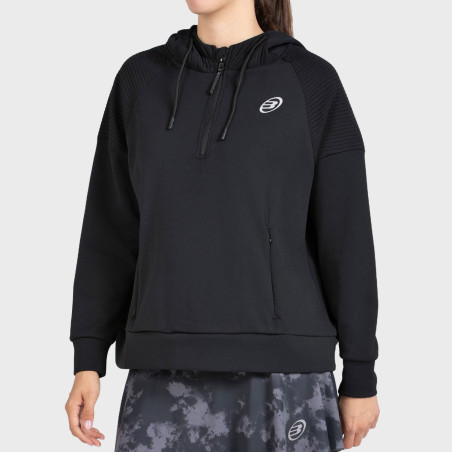 tienda de padel Madrid, tienda de padel online, tienda de padel españa, tienda de padel en linea, SUDADERA BULLPADEL BATEO NEGRO