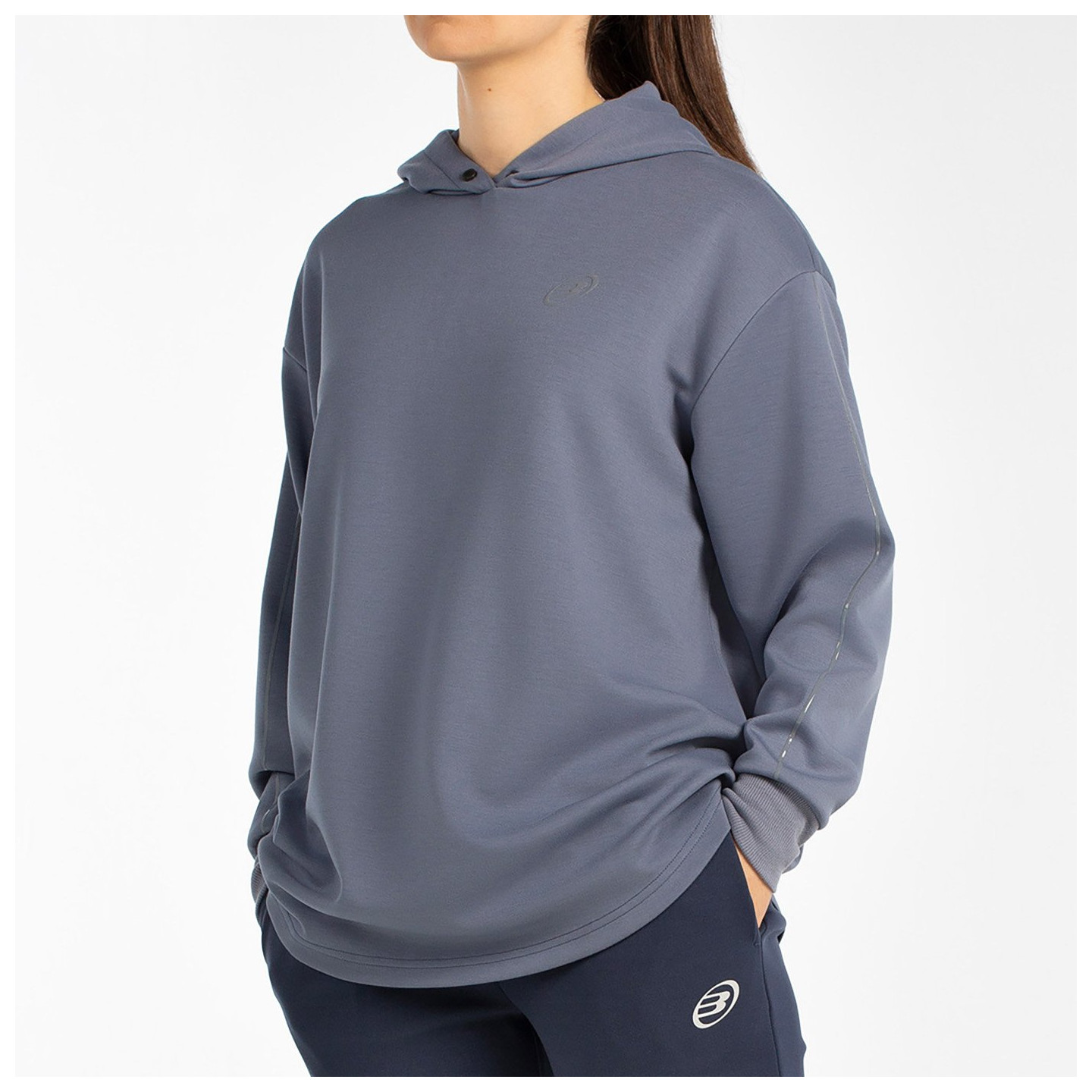 SWEAT-SHIRT BULLPADEL BATIR BLEU DÉLAVÉ