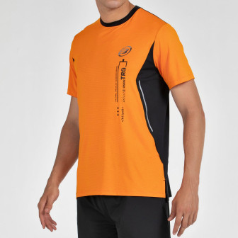 BULLPADEL BECERRE ORANGE T-SHIRT TWO-TONE FABRIC