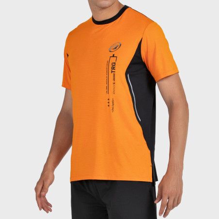 T-SHIRT BULLPADEL BECERRE ARANCIONE TESSUTO BICOLORE
