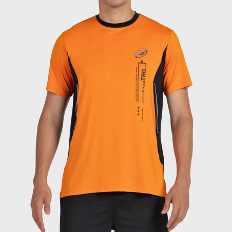 T-SHIRT BULLPADEL BECERRE ARANCIONE TESSUTO BICOLORE