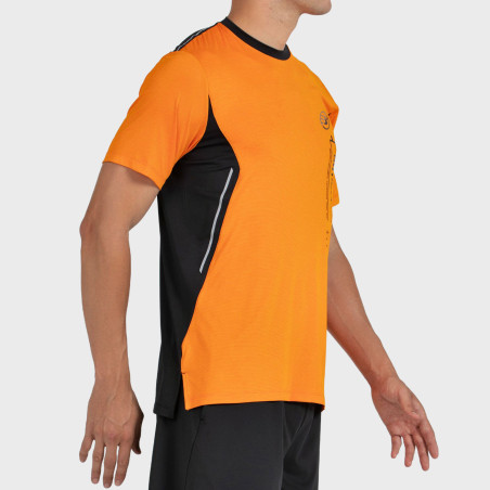 T-SHIRT BULLPADEL BECERRE ARANCIONE TESSUTO BICOLORE