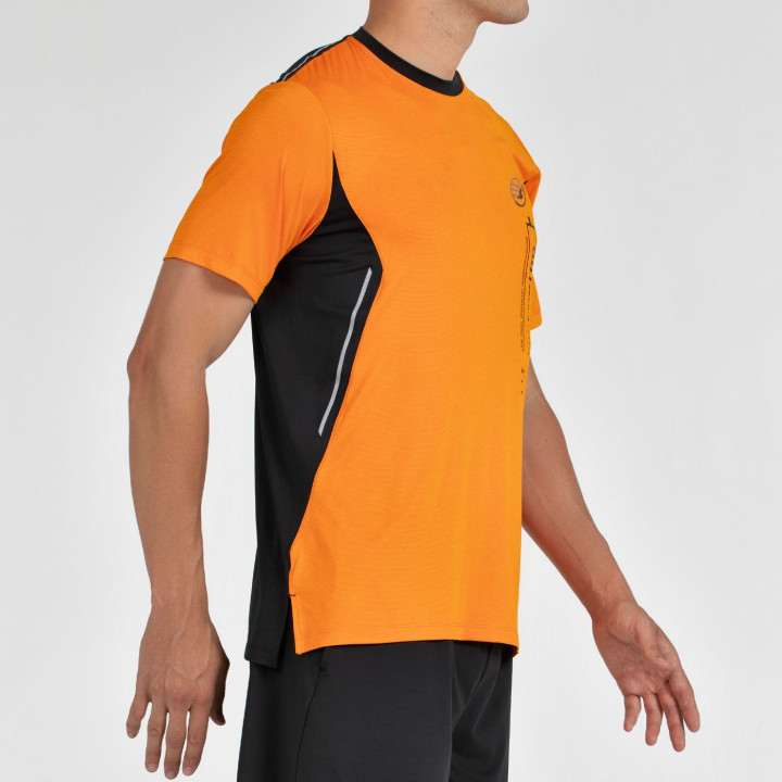 T-SHIRT BULLPADEL BECERRE ORANGE TISSU BICOLORE
