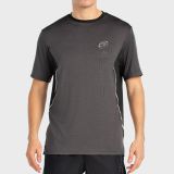BULLPADEL BECERRE BLACK T-SHIRT TWO-TONE FABRIC
