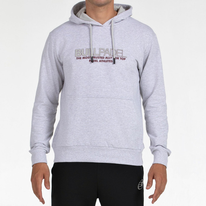 tienda de padel Madrid, tienda de padel online, tienda de padel españa, tienda de padel en linea, SUDADERA BULLPADEL BOYEN GRIS 