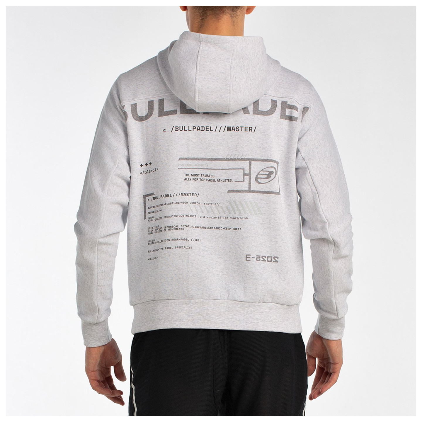 BULLPADEL BREAS LIGHT GREY VIGORE SWEATSHIRT