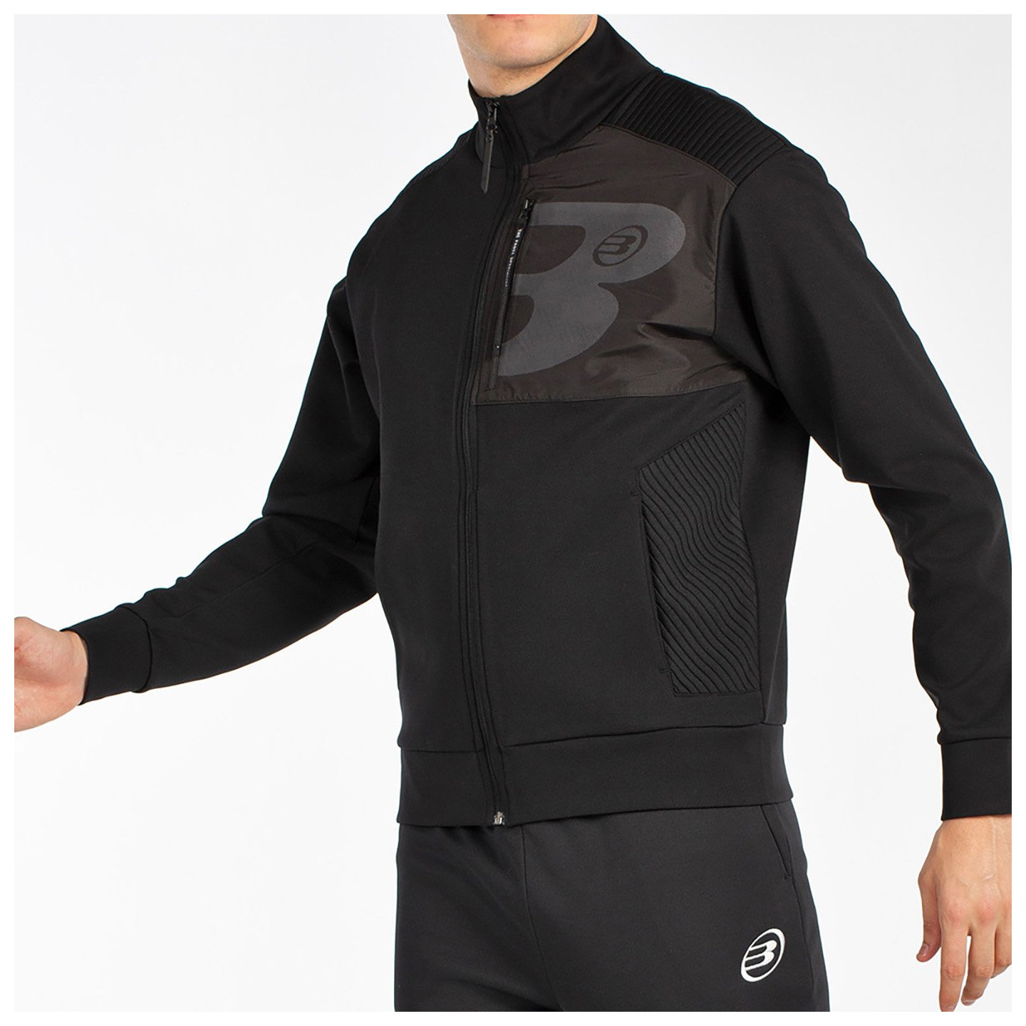 tienda de padel Madrid, tienda de padel online, tienda de padel españa, tienda de padel en linea, SUDADERA BULLPADEL BREEN NEGRO