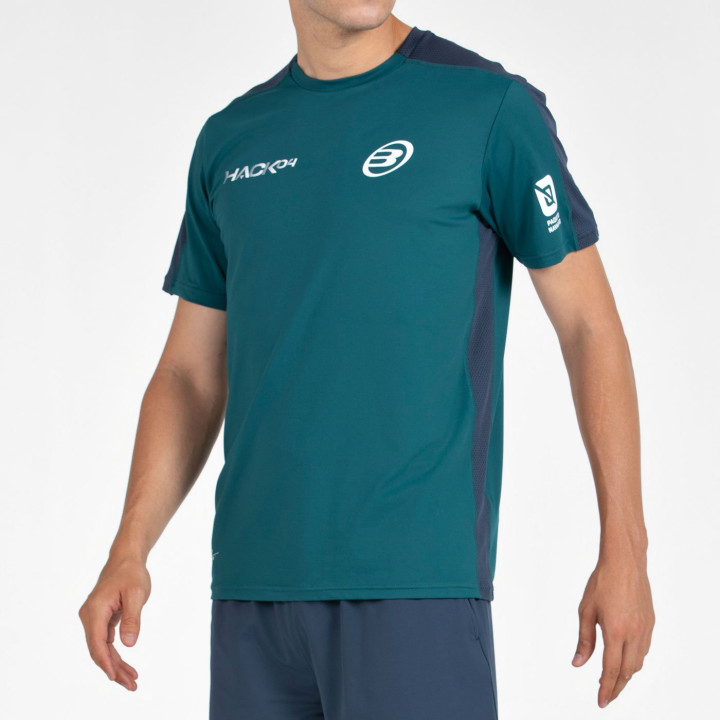 CAMISETA BULLPADEL PAQUITO 25I VERDE OSCURO