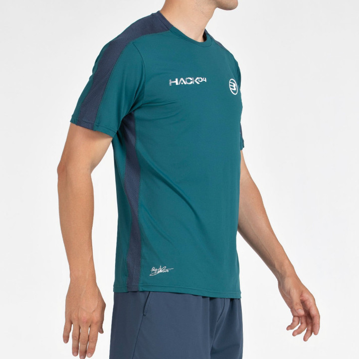 CAMISETA BULLPADEL PAQUITO 25I VERDE OSCURO