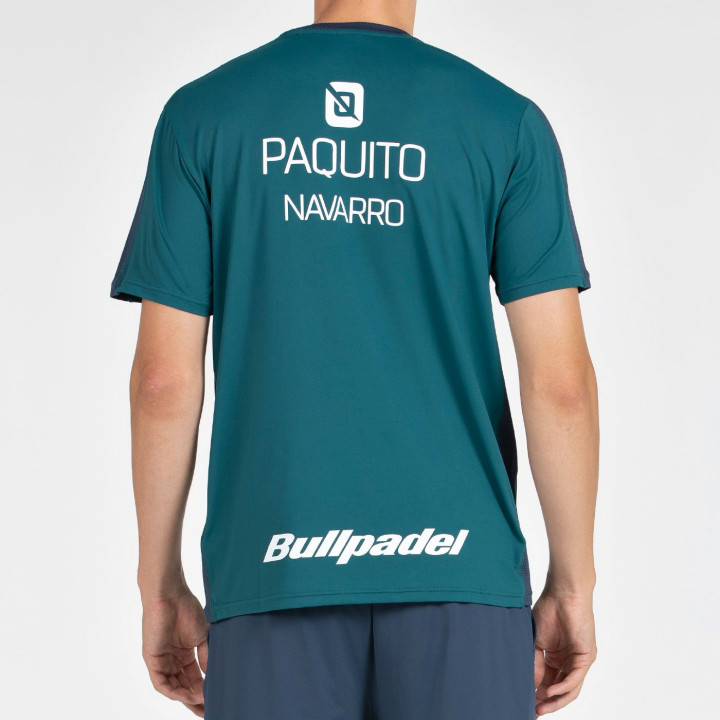 CAMISETA BULLPADEL PAQUITO 25I VERDE OSCURO