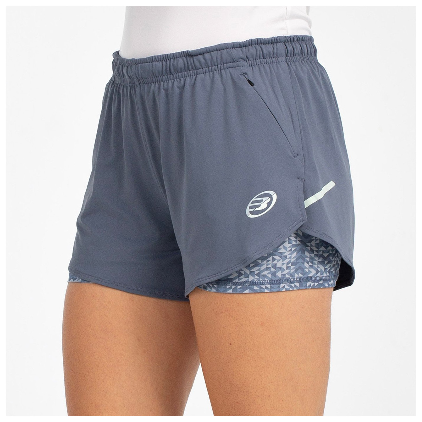 tienda de padel Madrid, tienda de padel online, tienda de padel españa, tienda de padel en linea, SHORT BULLPADEL OZONO AZUL LAV