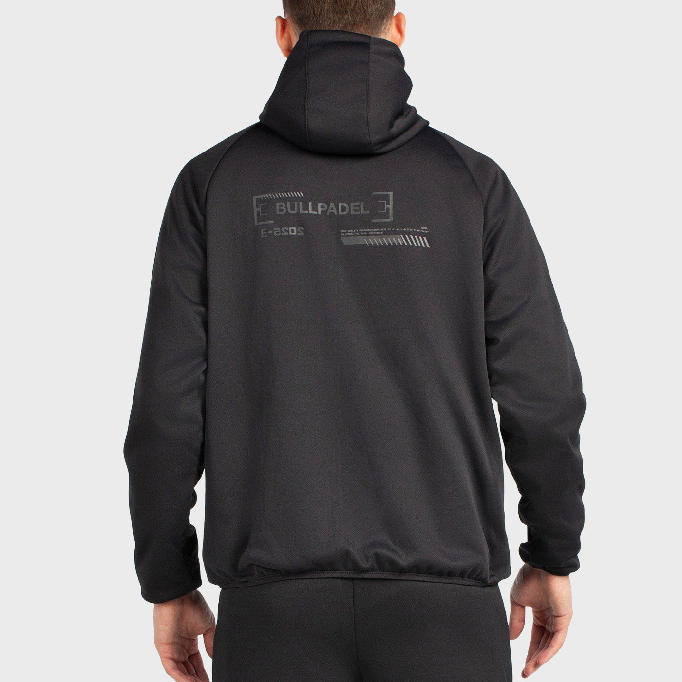 tienda de padel Madrid, tienda de padel online, tienda de padel españa, tienda de padel en linea, CHAQUETA BULLPADEL BUCES NEGRO