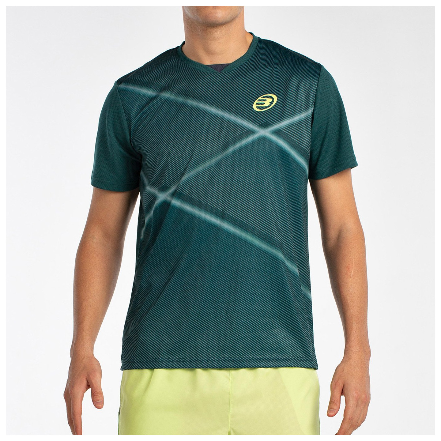 T-SHIRT BULLPADEL LADRA VERT FONCÉ