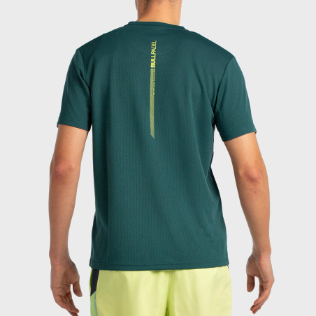 T-SHIRT BULLPADEL LADRA VERT FONCÉ
