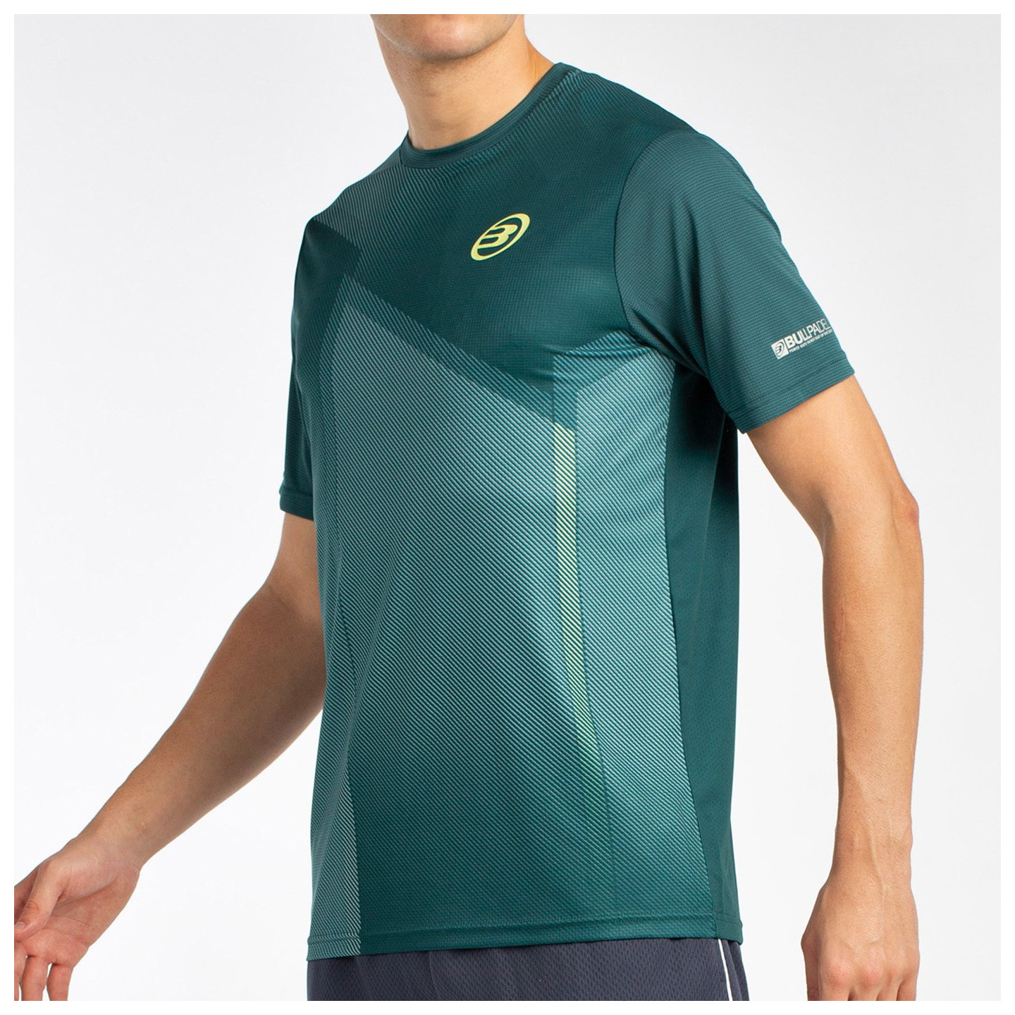 tienda de padel Madrid, tienda de padel online, tienda de padel españa, tienda de padel en linea, CAMISETA BULLPADEL LAGAR VERDE