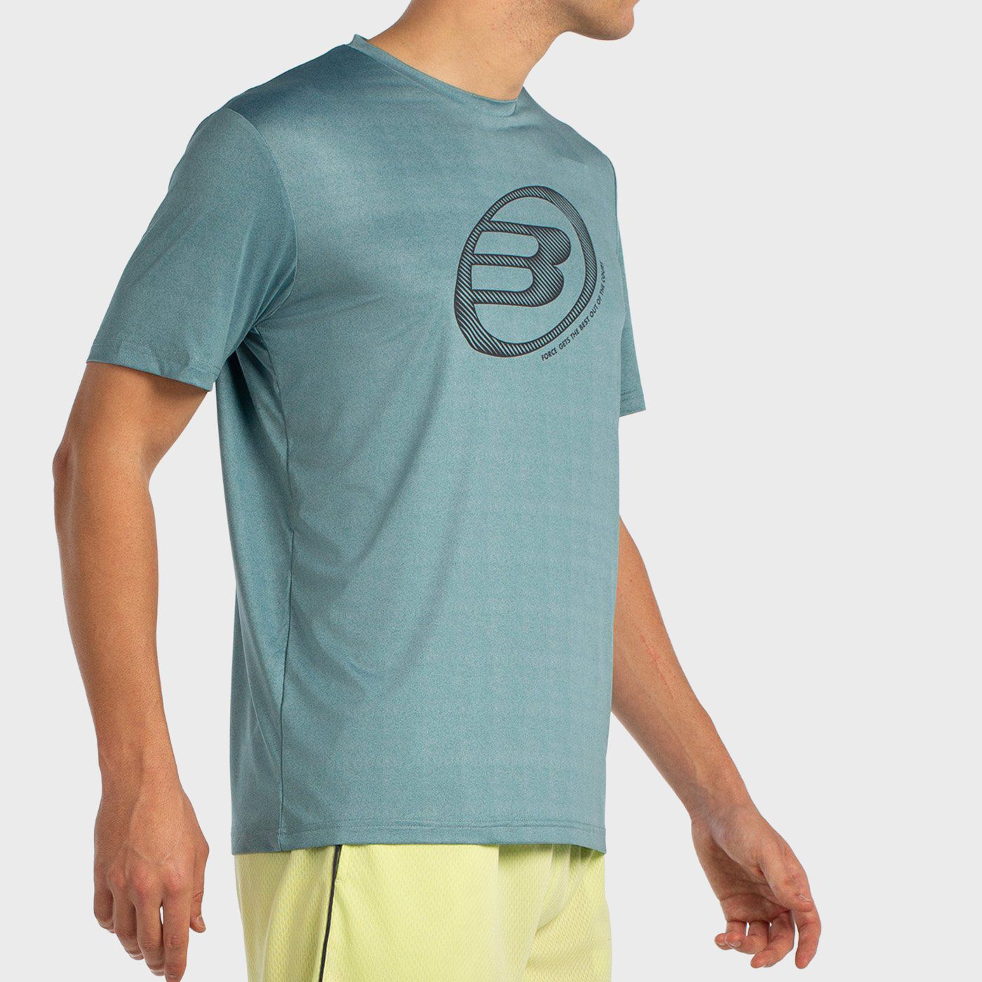 T-SHIRT BULLPADEL LANDE BLEU VERT VIGORE