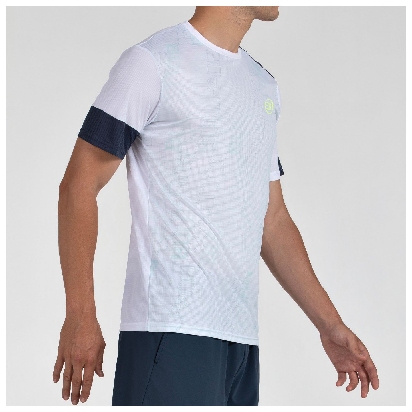 tienda de padel Madrid, tienda de padel online, tienda de padel españa, tienda de padel en linea, CAMISETA BULLPADEL LEIDO BLANC