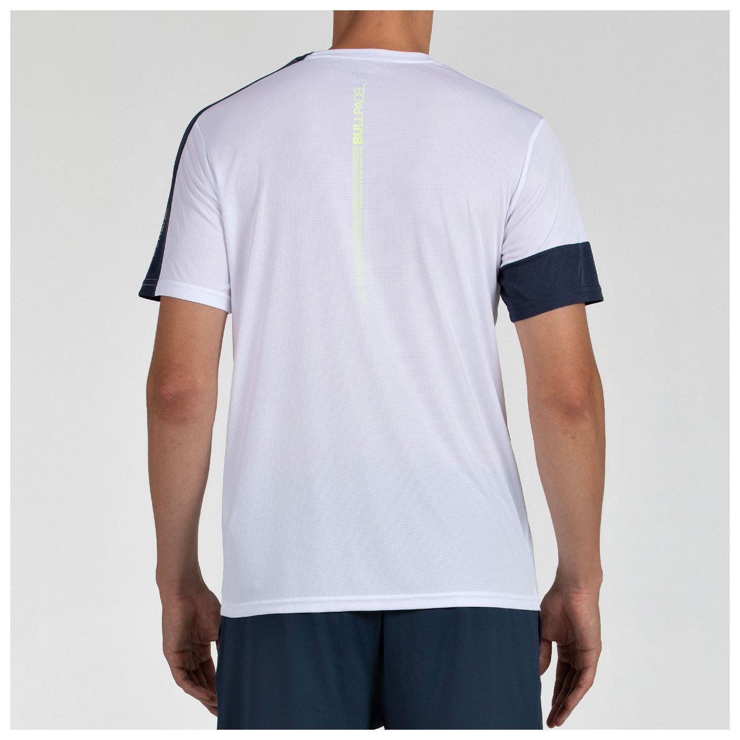tienda de padel Madrid, tienda de padel online, tienda de padel españa, tienda de padel en linea, CAMISETA BULLPADEL LEIDO BLANC