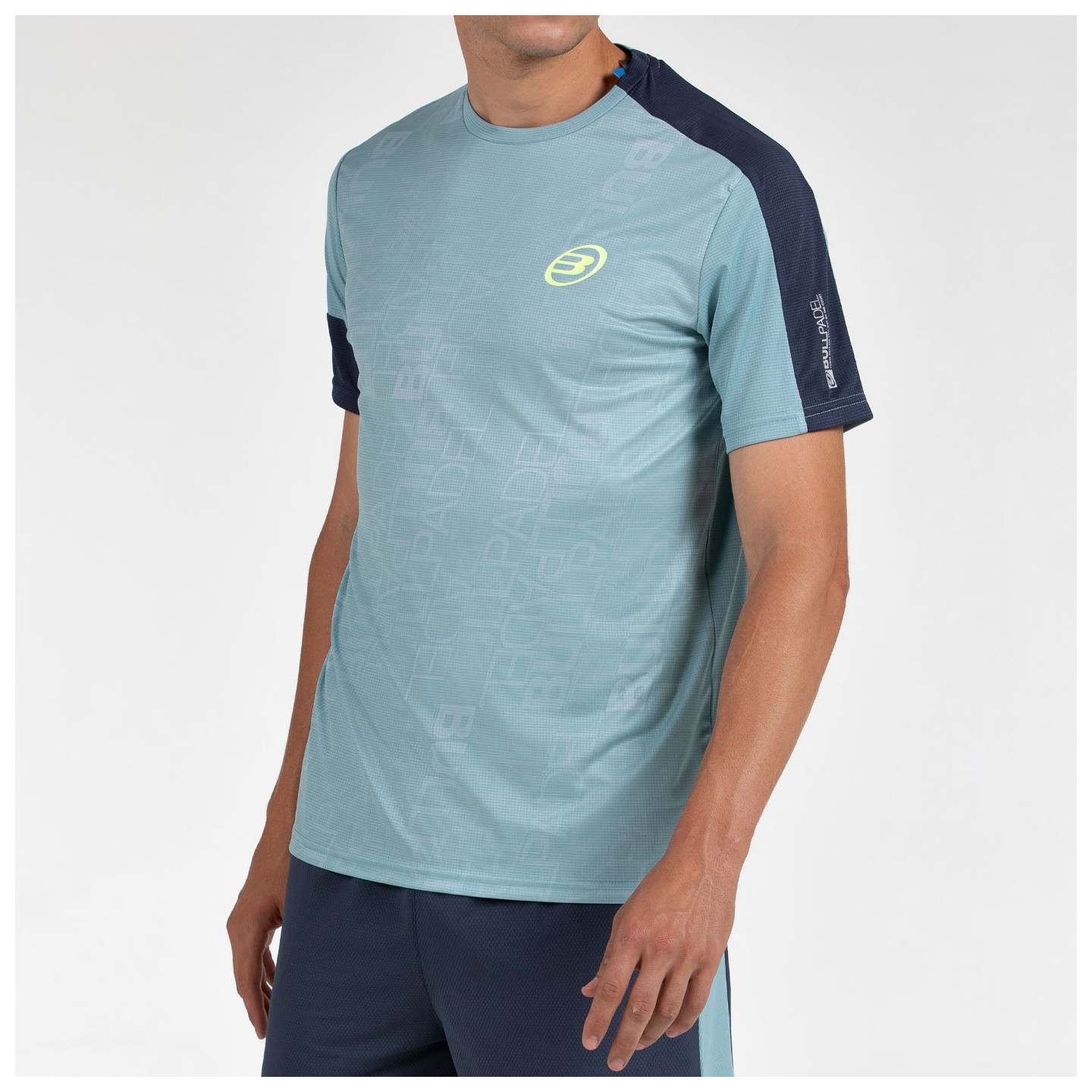 tienda de padel Madrid, tienda de padel online, tienda de padel españa, tienda de padel en linea, CAMISETA BULLPADEL LEIDO VERDE