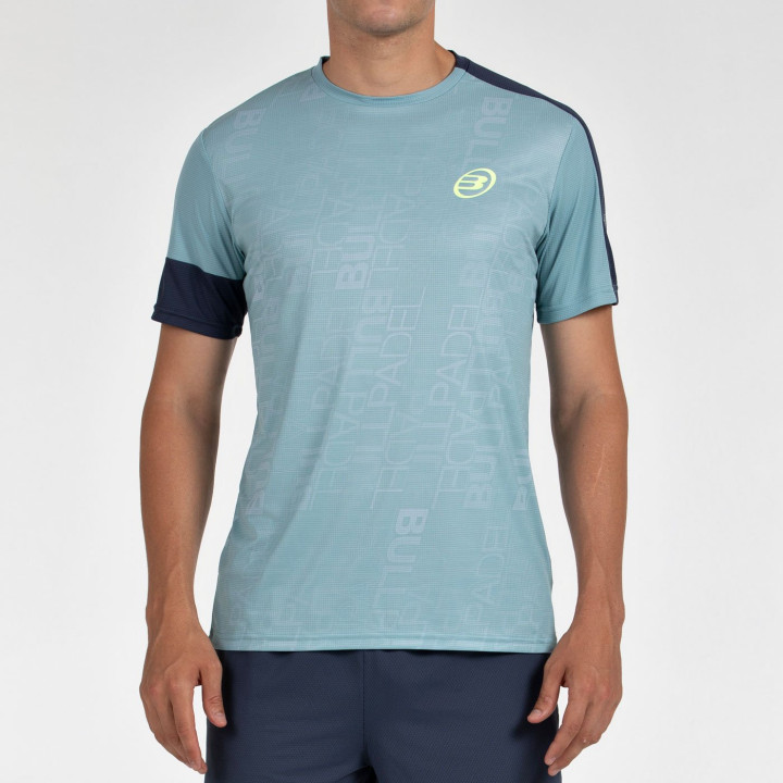 tienda de padel Madrid, tienda de padel online, tienda de padel españa, tienda de padel en linea, CAMISETA BULLPADEL LEIDO VERDE