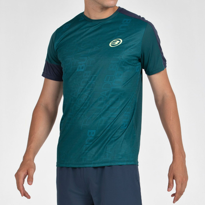 tienda de padel Madrid, tienda de padel online, tienda de padel españa, tienda de padel en linea, CAMISETA BULLPADEL LEIDO VERDE