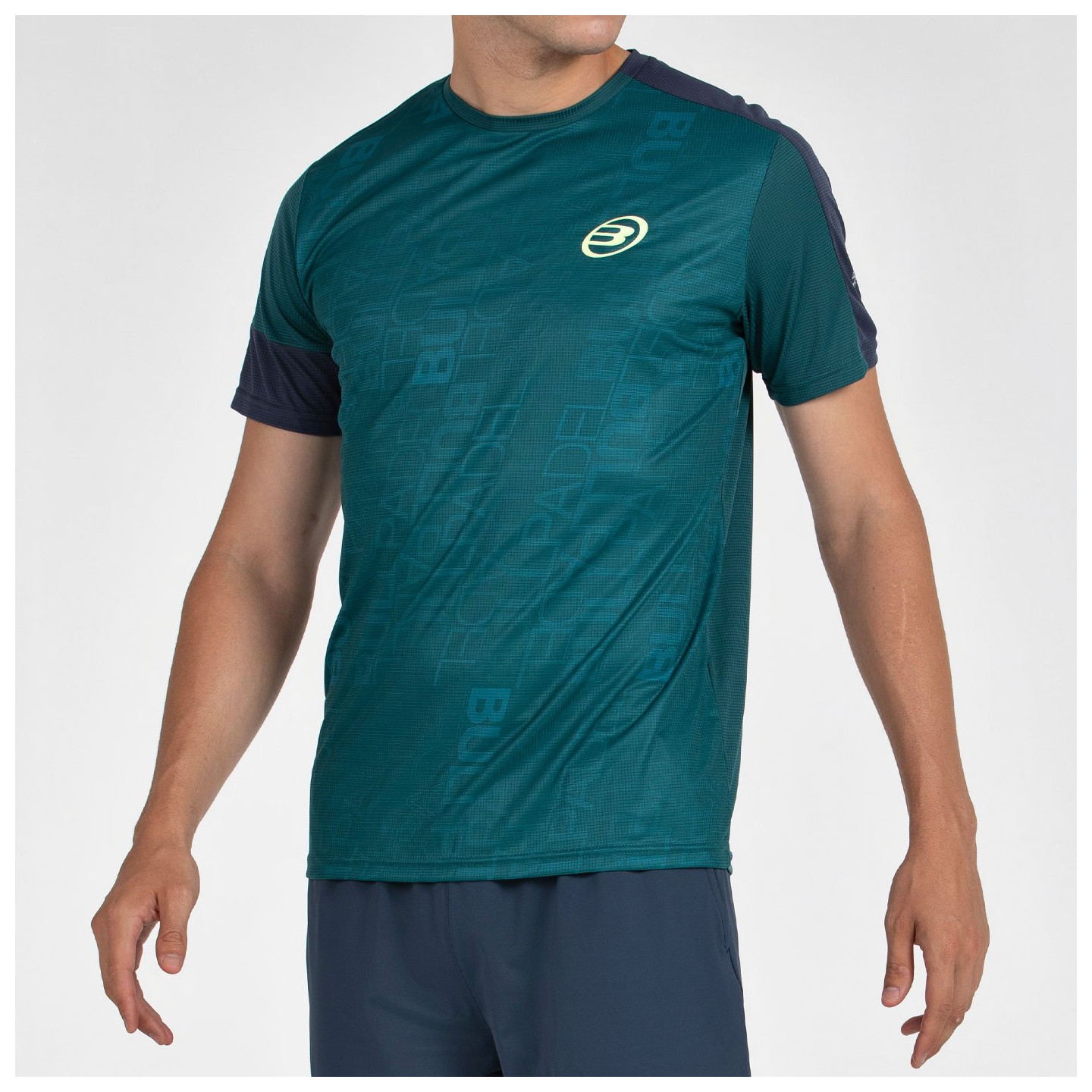 T-SHIRT BULLPADEL LEIDO VERT FONCÉ