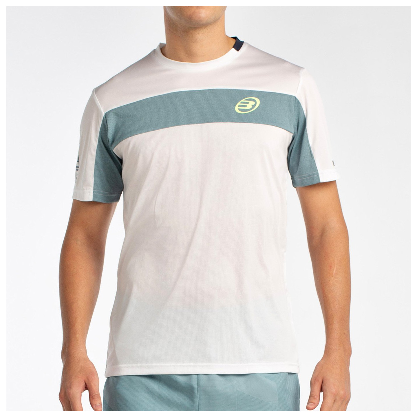 tienda de padel Madrid, tienda de padel online, tienda de padel españa, tienda de padel en linea, CAMISETA BULLPADEL LIBIO BLANC