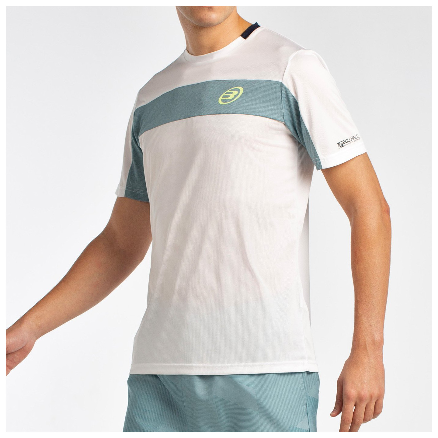 tienda de padel Madrid, tienda de padel online, tienda de padel españa, tienda de padel en linea, CAMISETA BULLPADEL LIBIO BLANC