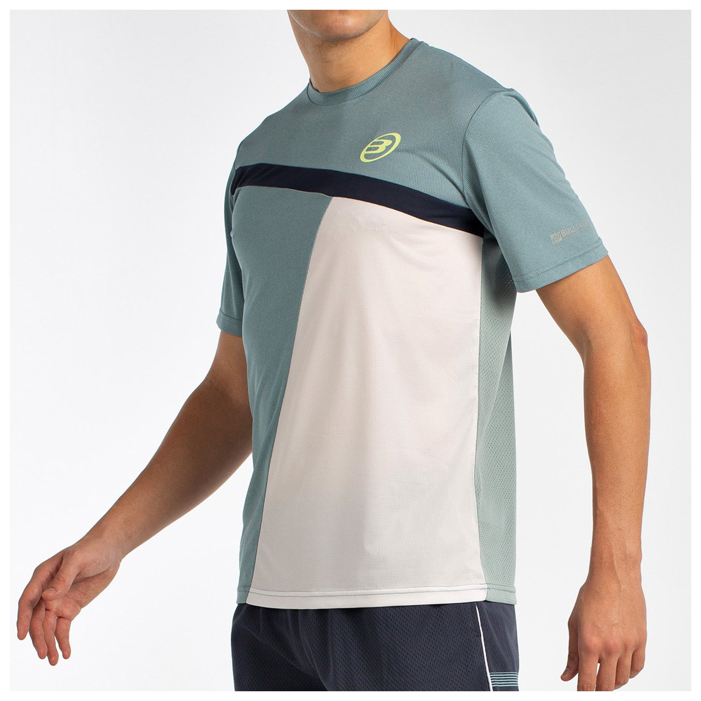 tienda de padel Madrid, tienda de padel online, tienda de padel españa, tienda de padel en linea, CAMISETA BULLPADEL LLEGA VERDE